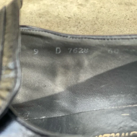 Vintage Bally of Switzerland Black Leather Loafers, 9D - Picture 8 of 8